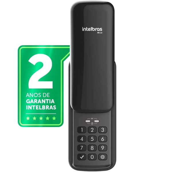 Fechadura Digital Para Uso Interno e Externo FR 10 Preto Intelbras